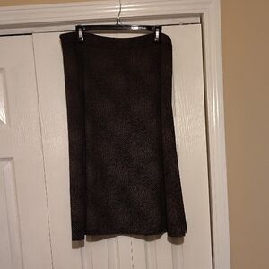 Sag Harbor Dark Brown Midi Skirt